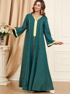 Abbigliamento etnico Dubai Abaya Turchia Islam Arabo Musulmano Abito lungo Caftani Abiti africani per le donne Caftano Robe Longue Femme Musulmane