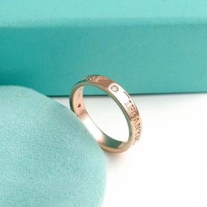 Designer Luxury Ring 925 Sterling Silver couple Ring ins Senior Classic Valentine's Day student gift