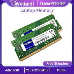 Rams 50pcs Memoria Ram DDR4 4GB 8GB 16GB 2133 2400 2666 3200 МГц PC4 17000 19200 21300 1.2V Notimbook Noterbook DDR4 ОЗУ памяти ноутбука