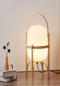 Masa lambaları Nordic sanat ahşap cam gece standı lamba yaratıcı ev deko oturma odası yatak odası başucu sepet masası ışık düzeltme5794372
