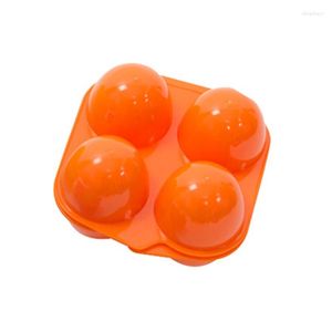 Förvaringsflaskor C9GA Grid Egg Box Portable Plast Holder Container Organiser för utomhusresande camping Picknickägg