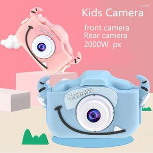 Câmeras digitais de 20mp Mini Kids Câmera de 2 polegadas IPS Screen HD 1080p Crianças Po Toy com 600mAh Lithium Battery Birthday Gift