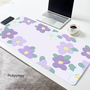 Pedler Kawaii Mousepad Bilgisayar Mouse Pad Pc Mat Sevimli Klavye Halıları Çiçek Mause Desk Ofis Halı Masası Mausepad Aksesuarları Hediyeler