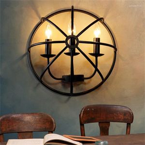 Lampada da parete TEMAR American Style Classica LED Sconce Candle Indoor Loft Lighting Design Industrial Retro Fixtures