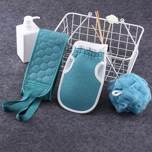 Banyo Havlusu Yumuşak Döküm Banyo Fırçası Arka Strap Duş Masaj Spa Scre Sünger Vücut Cilt Sağlığı Temizlik