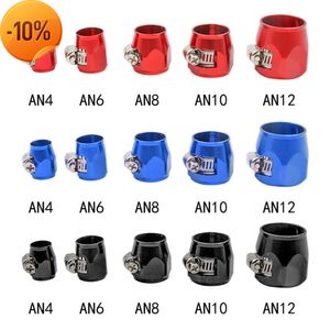 New Auto Hose Finisher Clamp Radiator Modified Fuel Pipe Clip Buckle Accessories Tube Hose Clamps AN4 AN6 AN8 AN10 AN12 For Car