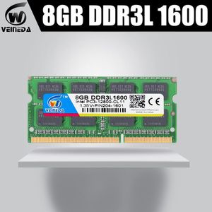 Rams Veineda 8 GB DDR3LコンピューターラップトップDDR3L DDR3 4GB 1600MHz PC312800 1.35V SODIMM NONECC