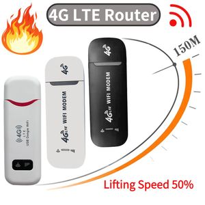 Routers 4G WiFi Router LTE Wireless USB Dongle 150Mbps Unlocked WiFi Network Adapter Highspeed Modem Stick Mobile Broadband Sim Card