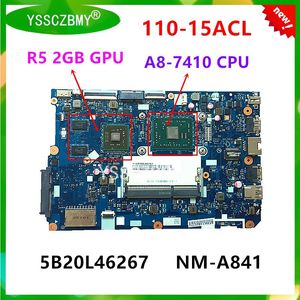 Placa -mãe NMA841 da placa -mãe para Lenovo Ideapad 11015ACL Placa -mãe com A87410 / A67310 / A47210 CPU + R5 2GB GPU PRINIFICAÇÃO