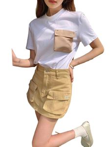 デザイナーショートスカートmi u womensスカートファッションa-skirt shapeレタープリント高品質の汎用性のある女性スポーツカジュアルハイウエストハーフ長ショーツ