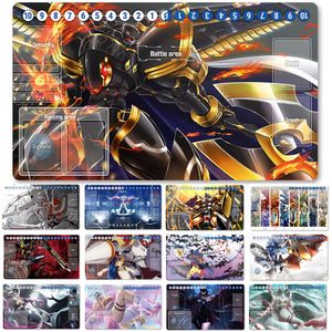 Sıcak tahta oyunu DTCG Playmat masa paspas boyutu 60x35 cm Mousepad Digimon TCG CCG RPG1962346