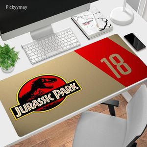 Descansa grande mouse pad anime gaming mousepad jurassic park mause almofada gamer 90x40cm tapete de mesa de escritório tapete de jogo de mesa de computador