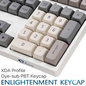 Acessórios 120/126 Chaves Apocalipse Iluminment Theme Keycaps XDA perfil japonês Inglês Keycap Rocket Keycaps para teclado mecânico