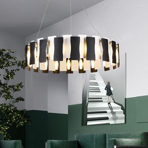 Pendelleuchten, modernes Design, Klavier-LED-Leuchten, Wohnzimmer, Esszimmer, Dekor, Schlafzimmer, Hängeleuchte, Hängeleuchte