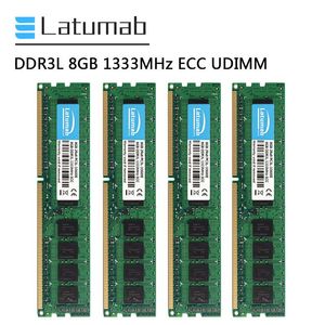 Rams Latumab DDR3L 8GB 16GB 32GB 1333 MHz Pamięć stacji roboczej 240pin ECC UDIMM PC3L10600E RAM RAM DDR3 1.35V ECC Niepłynnie RAM