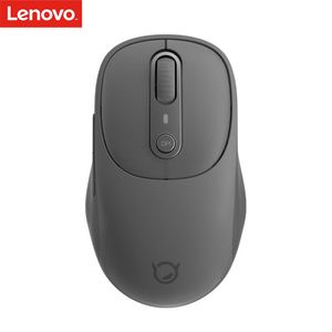Möss Lenovo Xiaoxin laddningsbar trådlös mus plus Silent Edition Girl Gaming Bluetooth 5.0 PC Mouses Mini White USB för dator