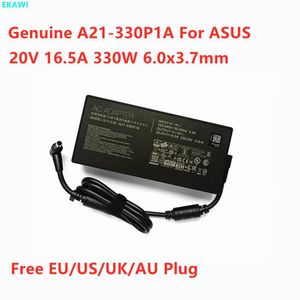 Adapter oryginalny A21330P1A 20V 16,5A 330W 6,0x3,7 mm Adapter AC dla ładowarki zasilacza laptopa ASUS