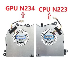 Pads Laptop CPU GPU FAN For MSI WS60 6QC 2OJ 6QH 6QI 6QJ 7RJ MS16H1 MS16H3 MS16H8 PAAD06015SL N223 N234