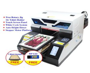 Printers Touch Screen A4 UV Printer DTG Tshirt Textile Fabric Printing Machine With Gift Ink Set For Bottle Phone Case Metal Wood 7765582