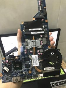 Scheda laptop scheda madre per HP Pavilion G4 G7 G7 I3370M CPU HM55 GT520M GPU 655985001 DAR18DMB6D0 D1 +ventola di dissipatore di calore gratuito