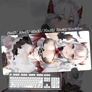 Rests Anime Custom Design XXL Mauspad VShojo Veibae Vtuber Maid Succubus Gamer Sexy Girl Große Schreibtischunterlage Computer Gaming Zubehör