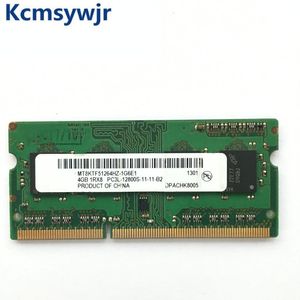 Rams Micronチップセット4GB 1RX8 2RX8 PC3L 12800S DDR3 1600MHz 4GBラップトップメモリ​​ノートブックモジュールSodimm RAM