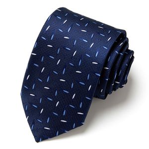 Hot selling men's business tie manufacturer's stock professional formal attire interview tie polyester silk designer style