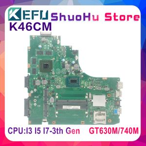 Moderkort KEFU K46CA för ASUS K46C K46CM K46CB A46CM LAPPT MODERBODE Testat 100% arbete Original Mainboard CPU 1007U/I3/I5/I7