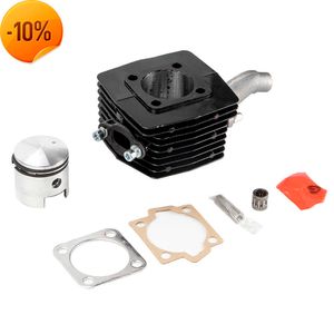 Novo conjunto de pinos de pistão de cilindro de motor de 80 cc 40 mm adequado para bicicleta motorizada preta