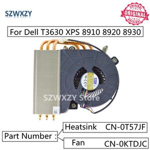 PADS SZWXZY ORIGINAL TOWER SPESSIND FIT RADIATOR FAN för DELL T3630 XPS 8910 8920 8930 T57JF 0T57JF COOLING FAN 0KTDJC KTDJC