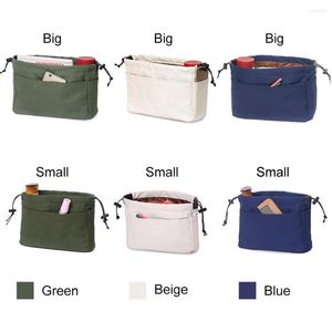 Cosmetic Bags Canvas Purse Organizer Bag Insert With Compartments Makeup Travel Storage Handbag Sale-WT