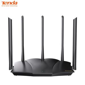 Routers Tenda AX12 Pro WiFi6 Smart AX3000 Router Dual Band 2.4GHz574Mbps 5GHz2402Mbps Gigabit Routor With 5* 6dBi High Gain Antenna