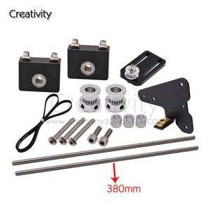 Scanning Creativity 3D Printer Accessories Ender 3 CR10 Dual Z axis upgrade kit Dual Z Tension Pulley Set 533mm/380mm lead screws