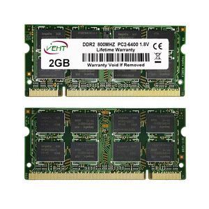 RAMS Wholesale 50PCS DDR2 1GB 2GB RAM SODIMMラップトップメモリ​​PC25300 6400 800MHz 667MHz 200PIN 1.8VノートブックDDR2 RAMメモリアRAM DDR2