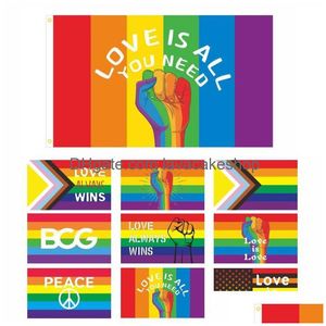 Banner Flags 90x150 cm Omosessuale Philadelphia Philly LGBT Gay Pride Rainbow Flag personalizzato Decorazioni per la casa personalizzate Bannetti Gayfriendly Deli Deli Dhgkd