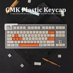 Kombinasyonlar gmk plastik 134 tuşlar boya pbt keycap xda profil İngilizce özel kişilik anahtar kapakları mekanik klavye oyunları için 61/64/68