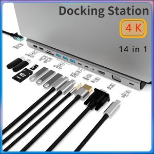 Hubs USB C Laptop Docking Station HUB To HDMIcompatible USB 3.0 Hub Adapter Type C HUB for MacBook Pro Lenovo ThinkPad HP Dell XPS