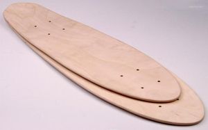 Kaykay 9layer akçaağaç boş kaykay çift içbükey kaykaylar doğal paten güverte tahtası 24 inç longboard diy part15318823