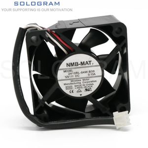 Pads 1PC Nowy dla NMBMAT 2410RL04WB39 6025 60*60*25mm 3pin 12VDC 0,13A TV Fan CPU Cooling Fan