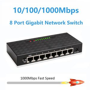 Kontrol 5 8 Port 1000Mbps Gigabit Ağ Anahtarı Ethernet Akıllı Anahtarlayıcı Yüksek Performanslı Rj45 Hub İnternet Ayırt Cihaz