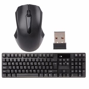 Combos 2.4GHz Wireless Keyboard Optical Mouse Combo Kit For Laptop Desktop Computer