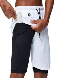 2020 neue Männer Laufhose Sport Gym Kompression Telefon Tasche Tragen Unter Basis Schicht Kurze Hosen Sportlich Solide Strumpfhosen Shorts Pan4216321