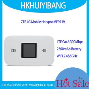 Routery ZTE MF971V MF971RS 4G+ Mobile Wi -Fi Hotspot LTE CAT6 300 MBPS 2300 mln00 mb podwójny pasek WiFi Modem Home Modem 4G Kieszonkowy router