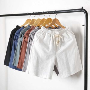 Casual Cotton Korean Version Linen Pants, Trendy Men's Shorts, Beach Pantsoxe