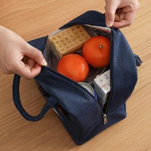 Bolsas de armazenamento 1pcs Bolsa de isolamento leve para lancheira espessada portátil para piquenique para escola que trabalha ao ar livre bolsa