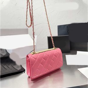 WOC Kalite Tasarımcı Çanta Kadınlar Zincir Çapraz Vücut Omuz Çantaları Lüks El çantası Deri Crossbody Çanta CC CUSSE 230301