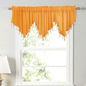 Curtain Lightweight Translucidus Window Beautiful Beads Solid Color Curtains For Bedroom Kitchen Living Room