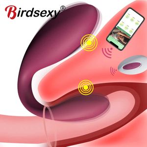 Wireless Bluetooth Spot Dildo Vibrator Women App Remote Control Wearable Vibrating Egg Clip Stimulate Sex Toys for adults