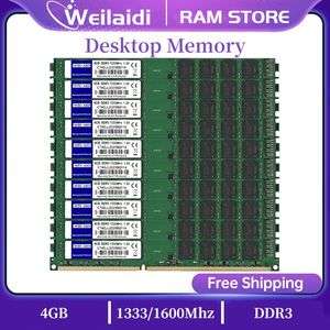 Lock DDR3 10x4GB 1333MHz 1600MHz PC310600 PC312800 UDimm Memoria Ram 240 pinos 1.5V Non ECC Tabletop AMD e Intel