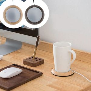 Kahve Kupa Isıtma Pad 5W Kompakt Taşınabilir Kupa Isıtıcı Süt Çayı Hızlı Isıtma Kupası Mat Sabit Sıcaklık